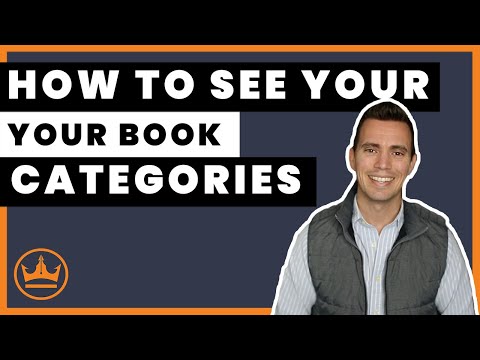 How to See Your Book Categories: UPDATE!