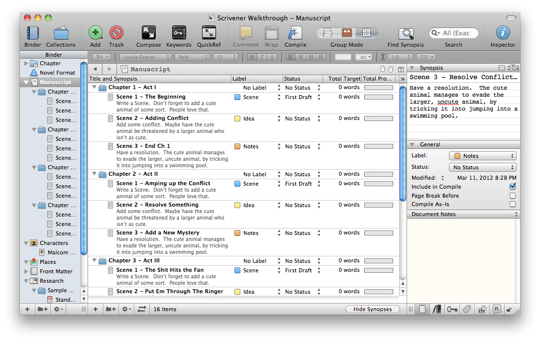 scrivener for mac vs windows 2018