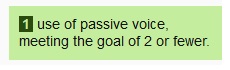 Hemingway Editor - Passive Voice