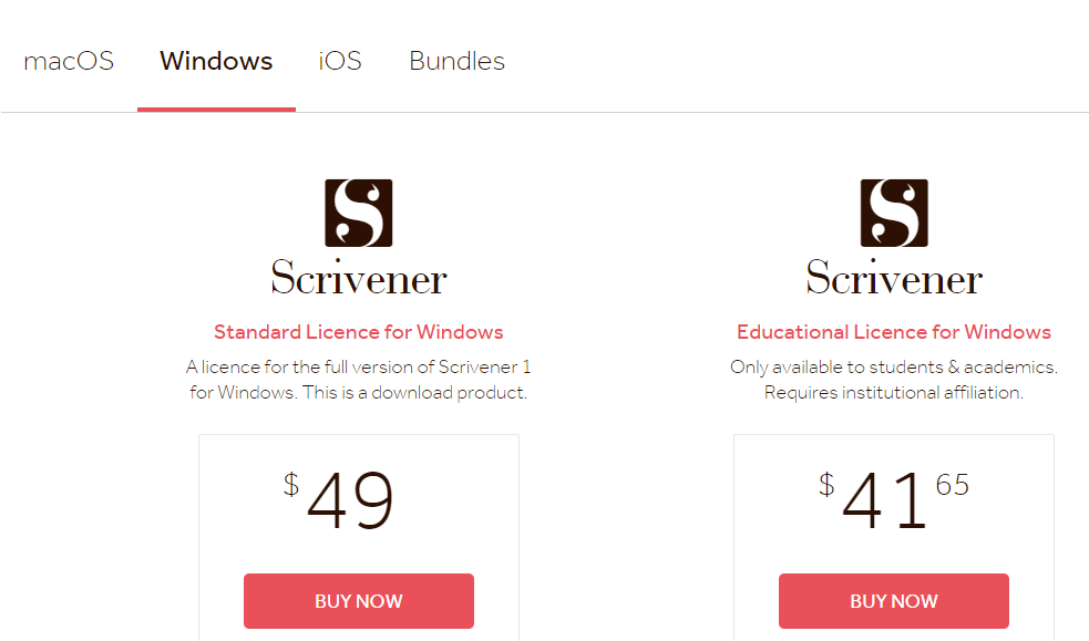 scrivener license key list