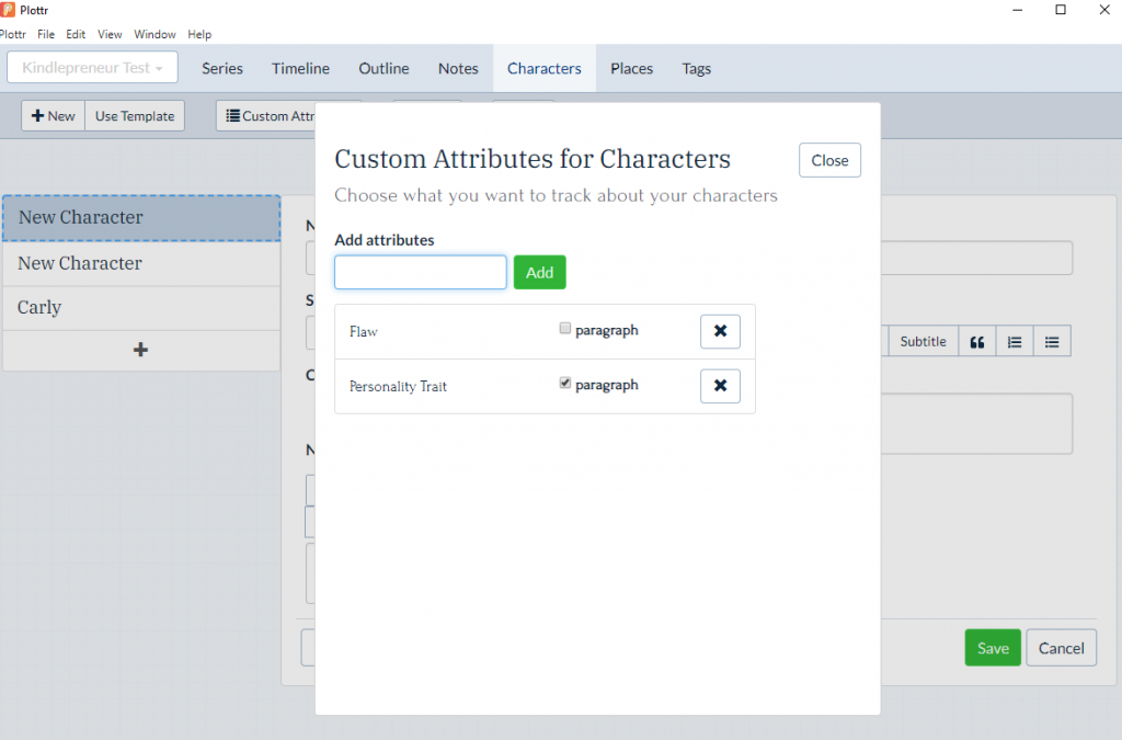 more about creating characters