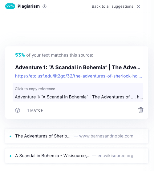 Grammarly plagarism checker