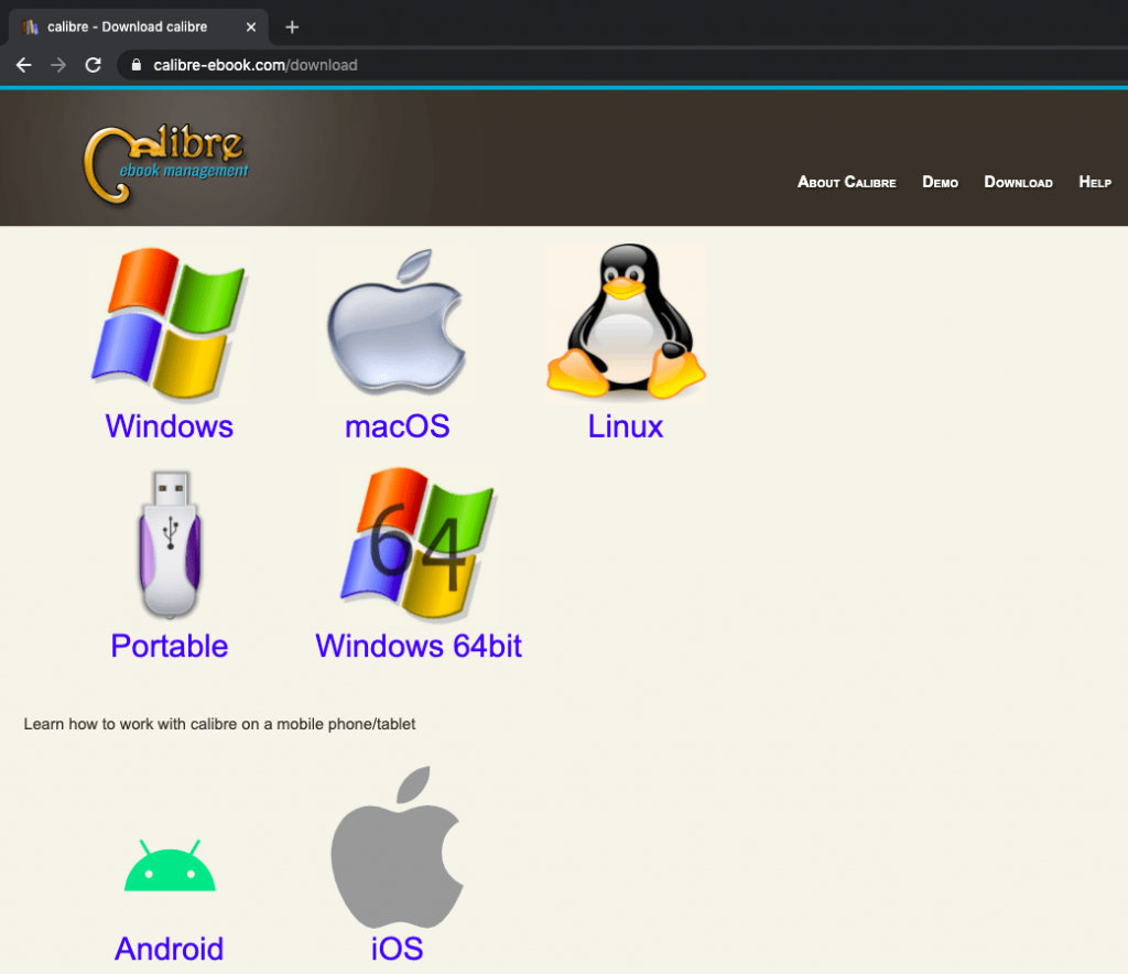 Calibre ebook management
