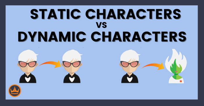 definition of round flat dynamic and static characters