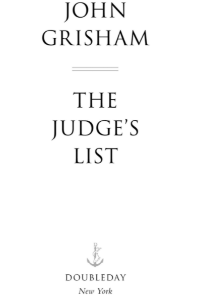 the judge's list title page example