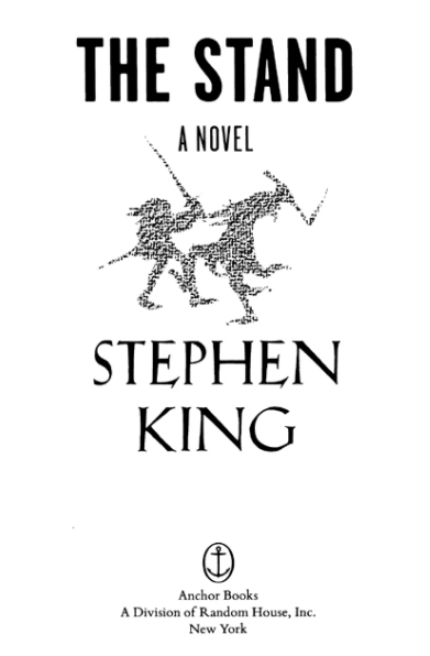 stephen king title page example