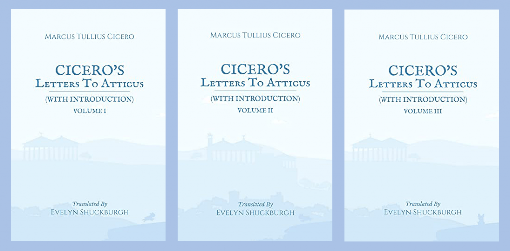 Cicero's letters to Atticus, formatted using Atticus.