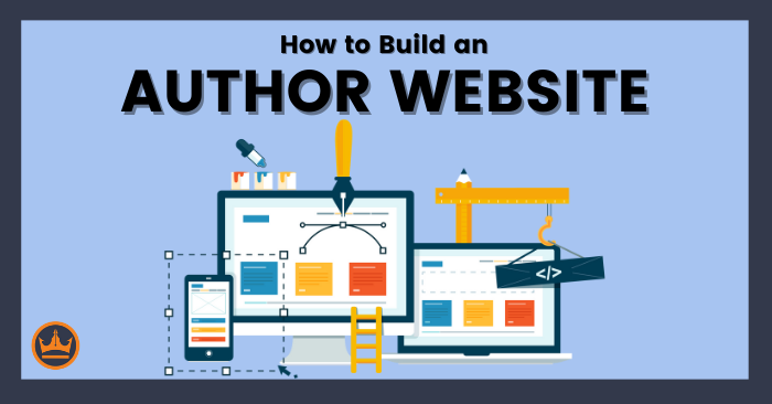 featured image that says how to build an author website