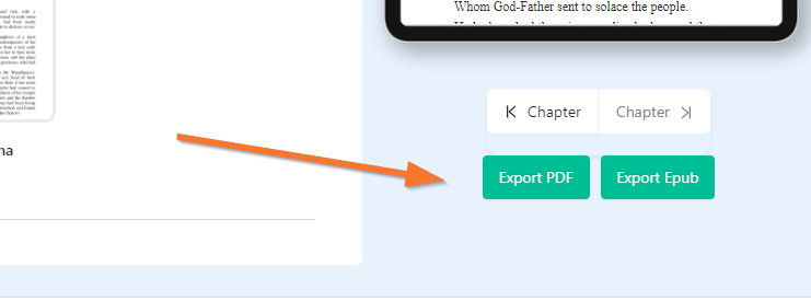 exporting options in Atticus
