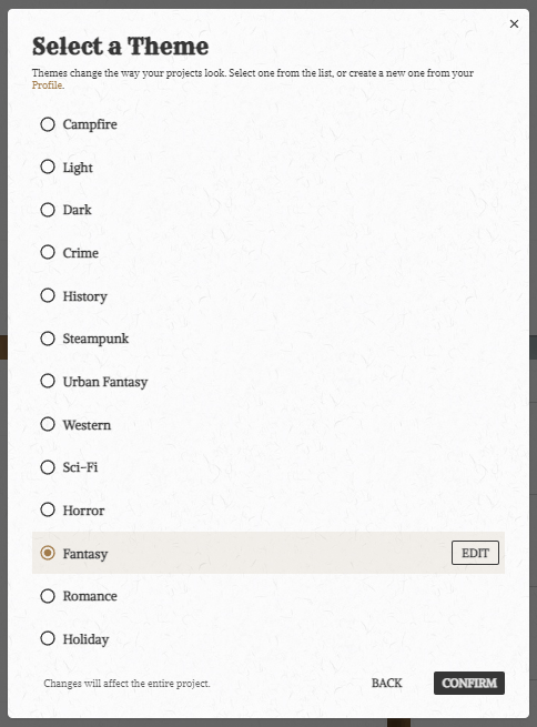 campfire themes