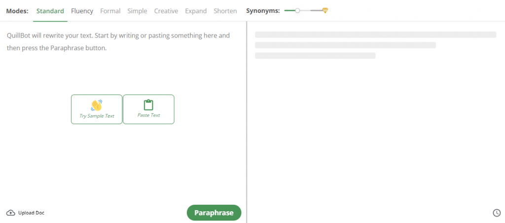 quillbot paraphraser tool
