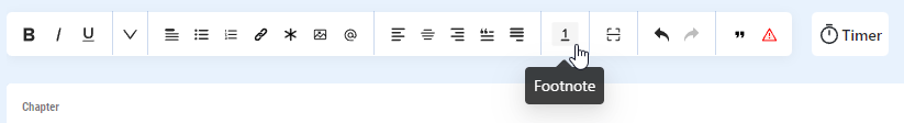 footnotes in the atticus tool bar