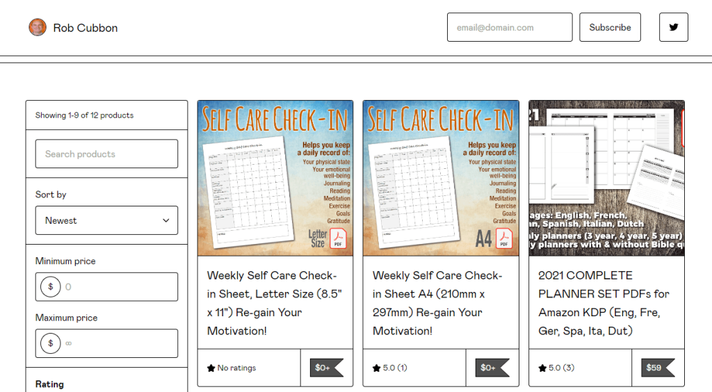 rob cubbon templates