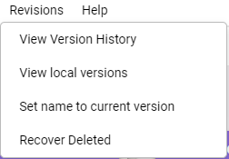 version history in LivingWriter
