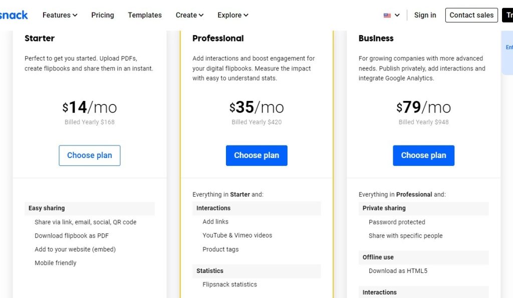 Flipsnack Pricing