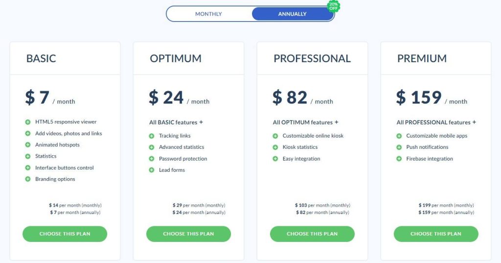 Publuu Pricing