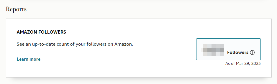 Your Amazon Followers Count on Amazon
