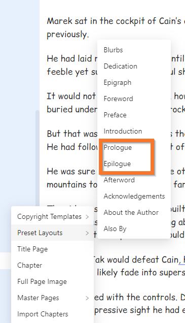 Prologue and Epilogue in Atticus