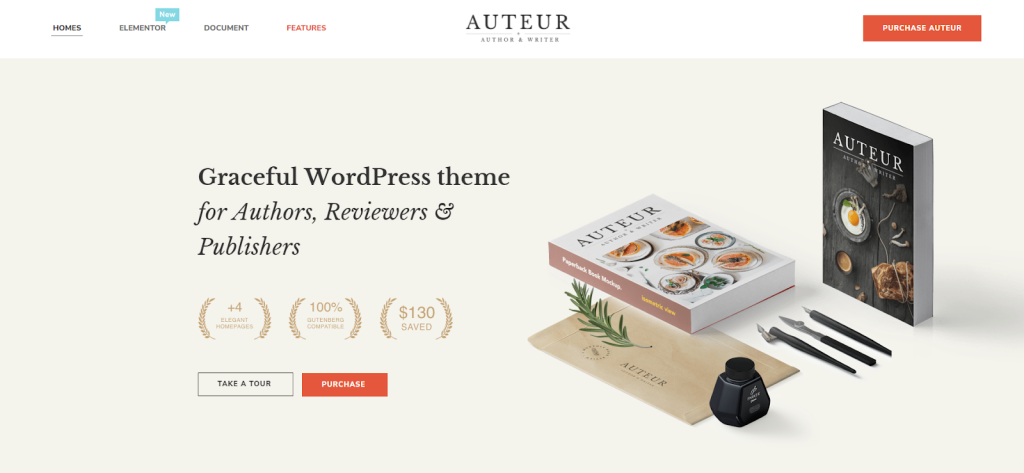 Auteur Wordpress Theme