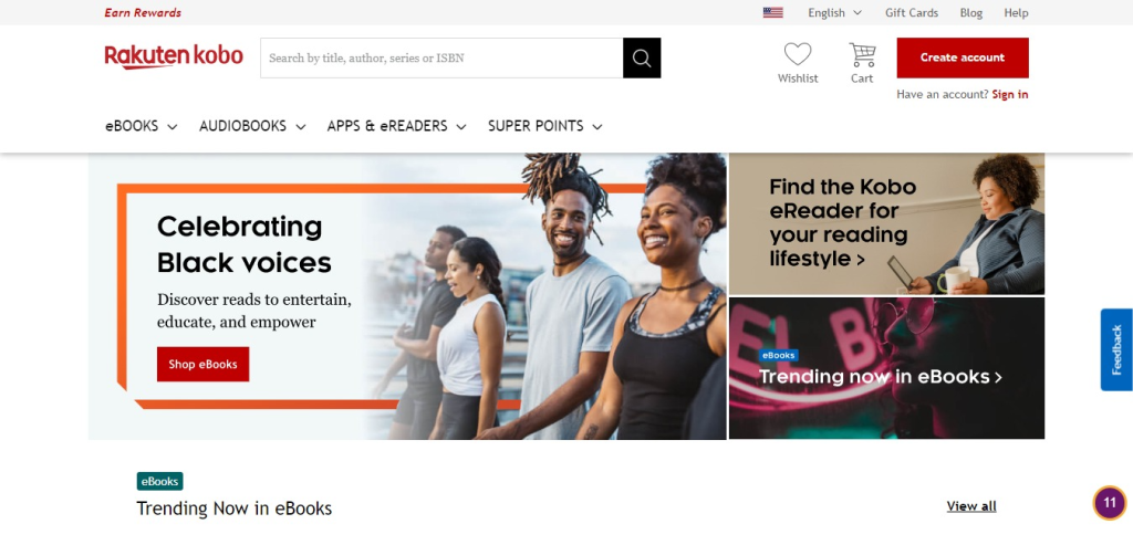 a screenshot of kobo