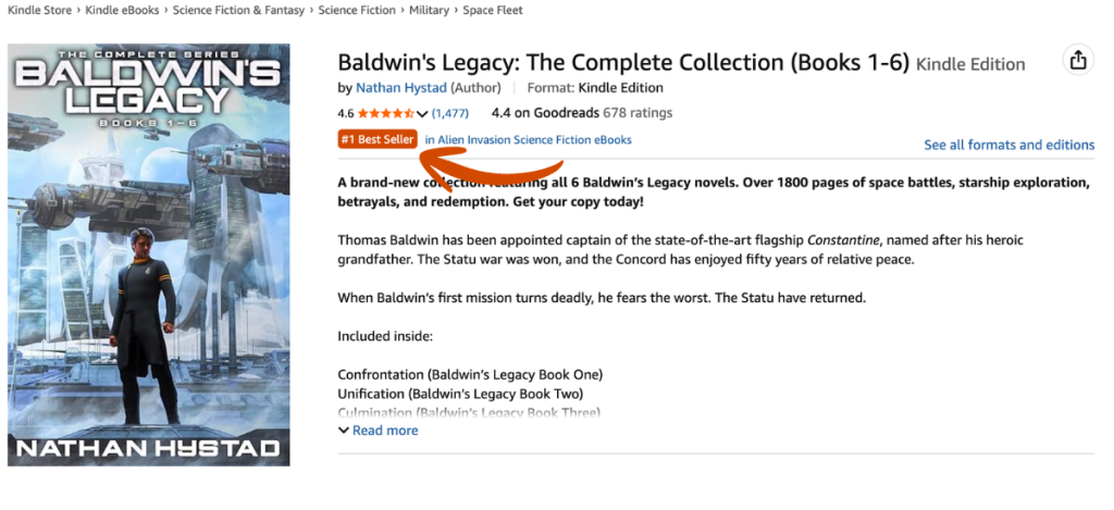 Using Sales Data to help get a bestselling status